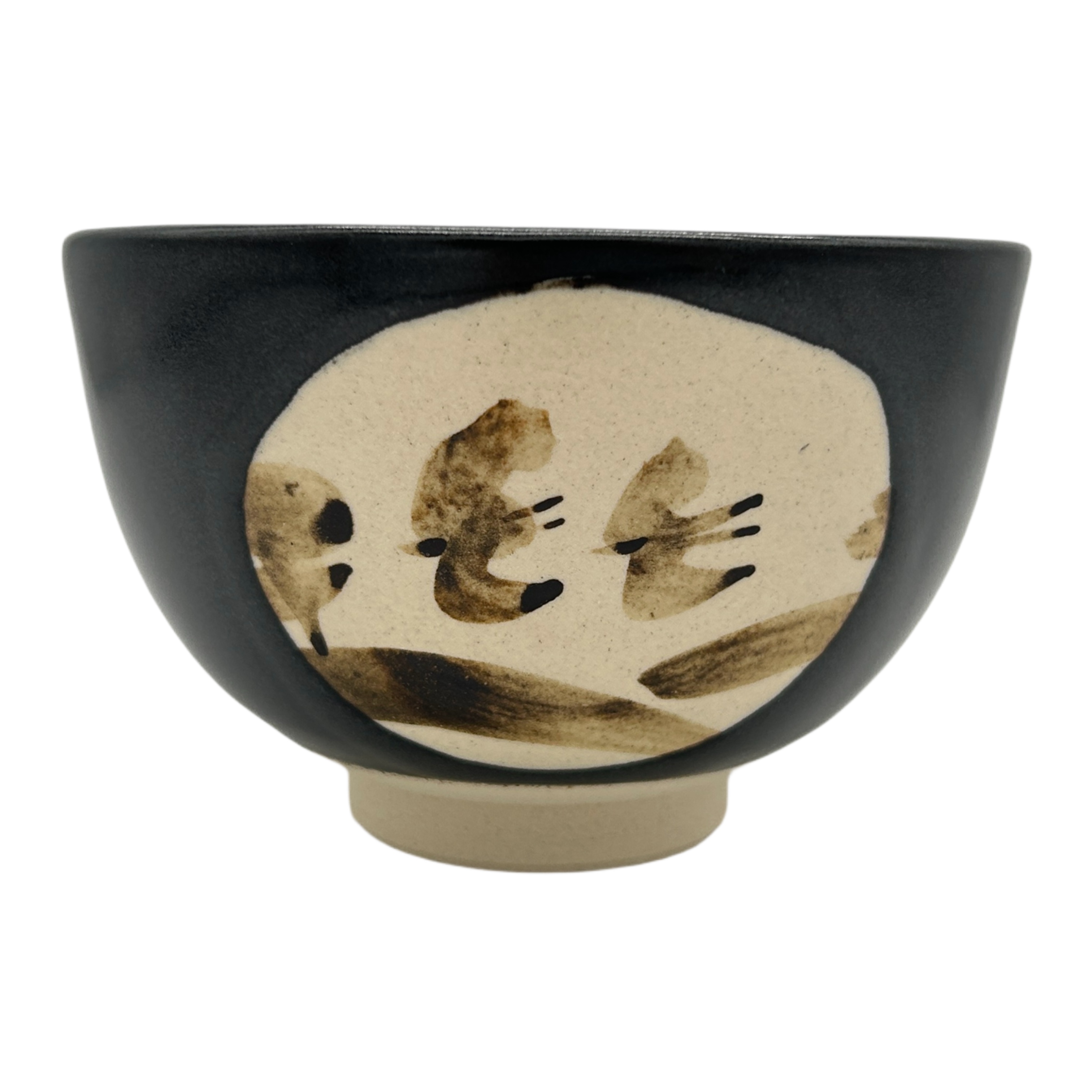 抹茶碗　黒織部 【美濃焼】【加藤藤山】